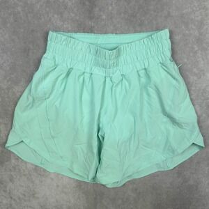 Lululemon Shorts Womens 4 Track‎ That High Rise Lined Shorts Teal 5"